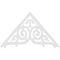 Ekena Millwork Pitch Athens Architectural Grade PVC Gable Pediment, 48"W x 28"H x 1"P (14/12) GPP048X028X100ATH - alternate 3